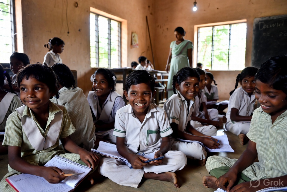 A Vidya Jyoti learning session